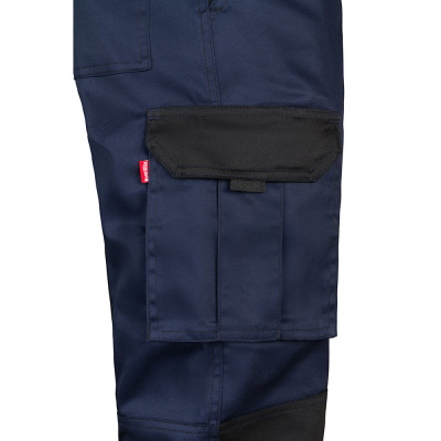 VL NJORD. Two-tone multi-pocket twill trousers (240 g/m²), in cotton (35) and polyester (65)